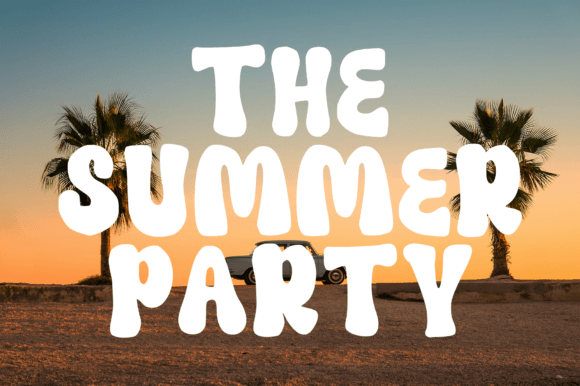 Mosqe Groovy Font PNG with transparent background - Preview 2