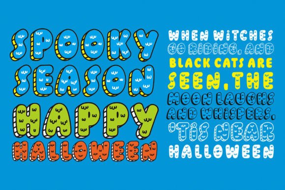 Pumpkin Bites Font PNG with transparent background - Preview 1
