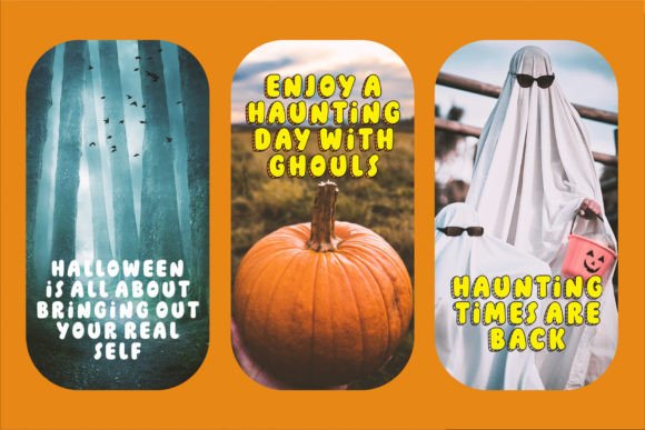 Pumpkin Bites Font PNG with transparent background - Preview 6