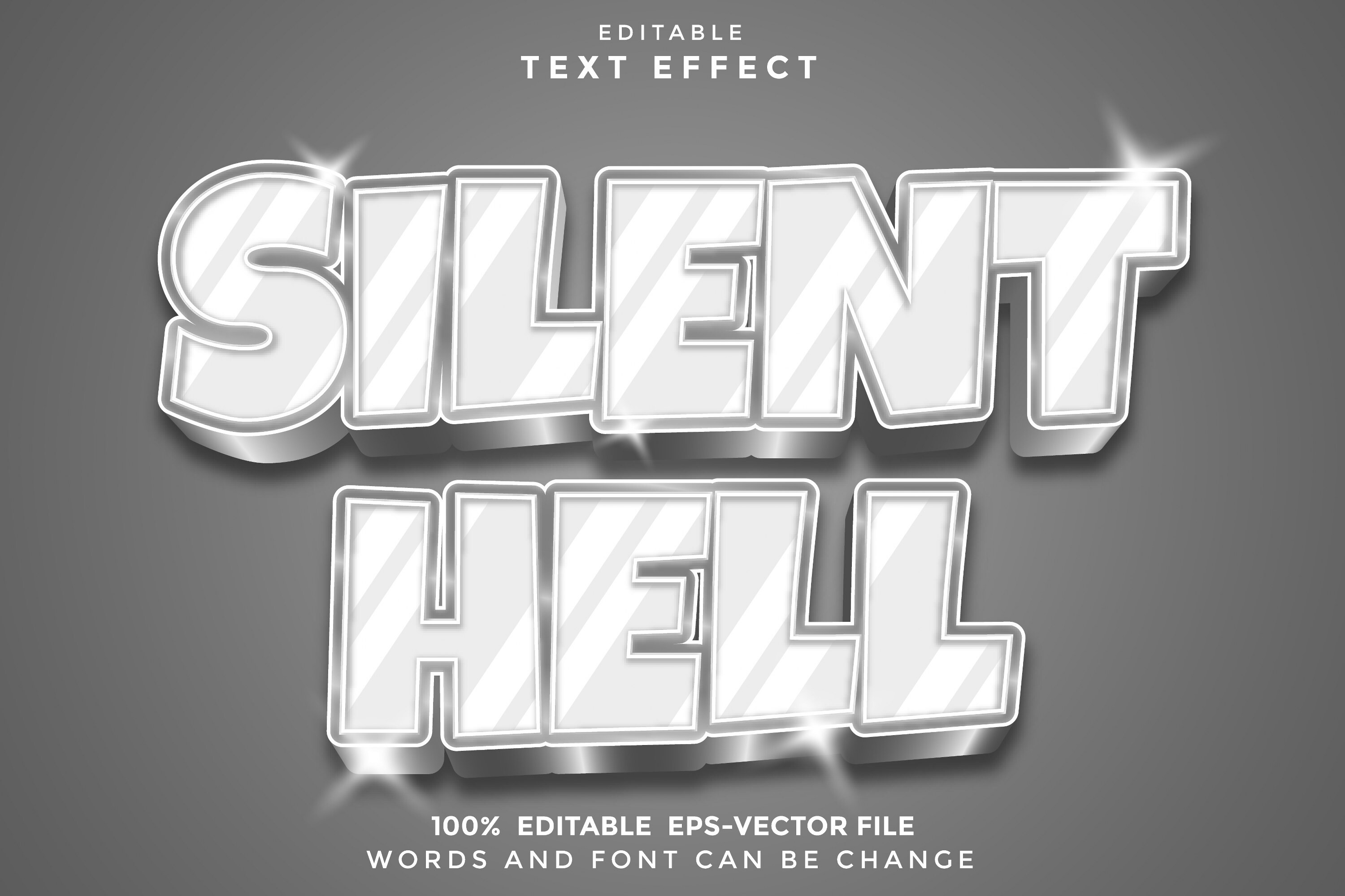Silent Hell Editable Text Effect Graphic by aan.picture1212 · Creative ...