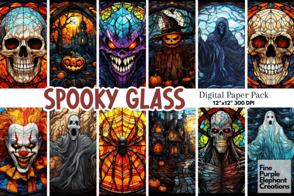 Stained Glass Creepy Monster | Halloween