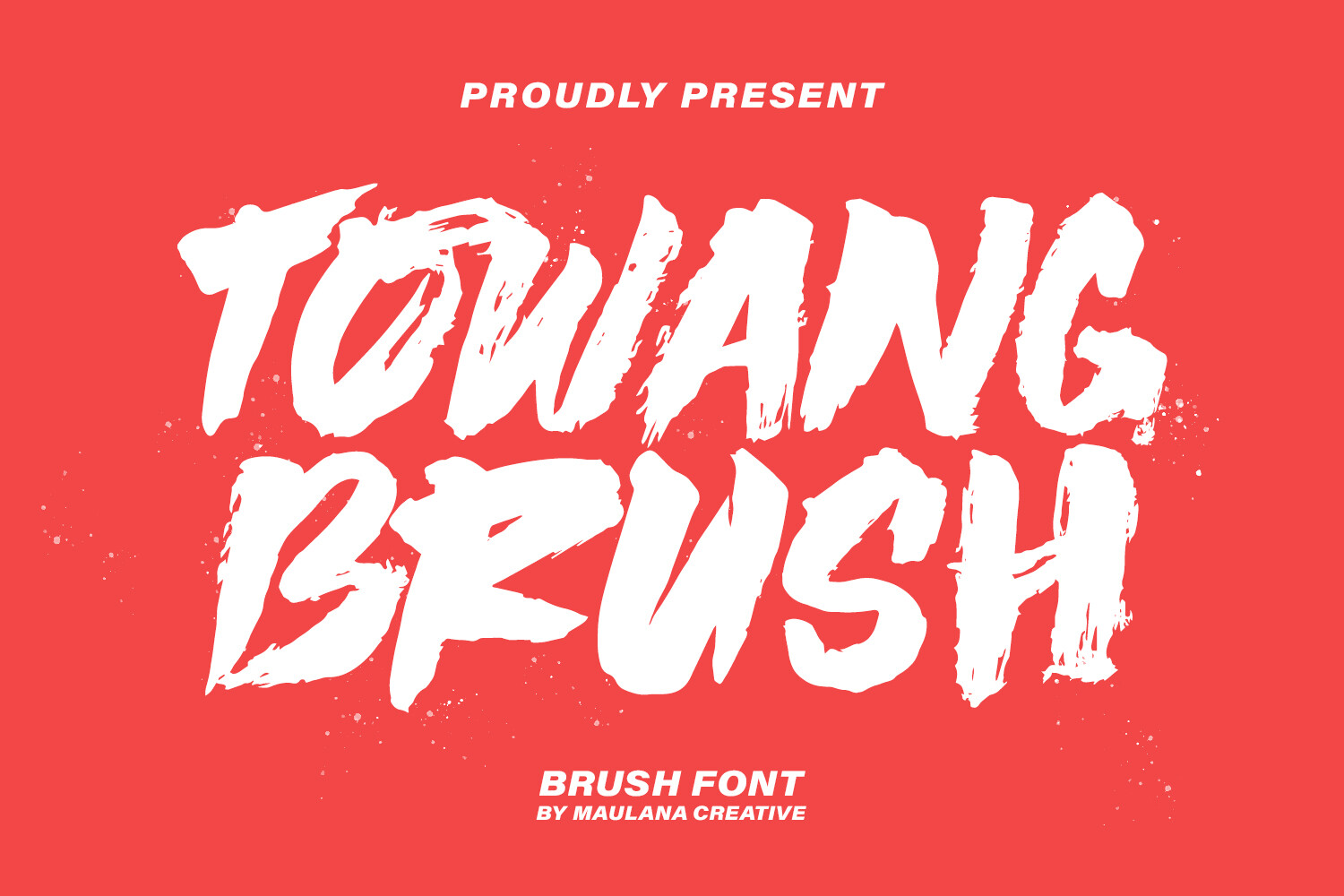 Towang Brush Font by Maulana Creative · Creative Fabrica