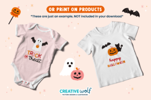 Trick or Treat Halloween Clipart Set Graphic by Creative Wolf Design ...