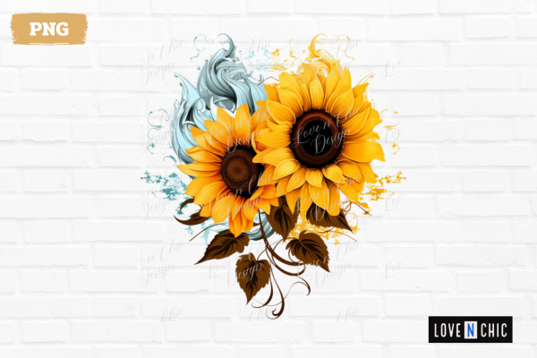 Watercolor Sunflower Clipart PNG Graphic by Sabuydee Design · Creative ...