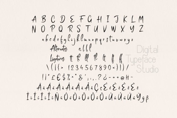 Bestya Stencil Font - Preview 1
