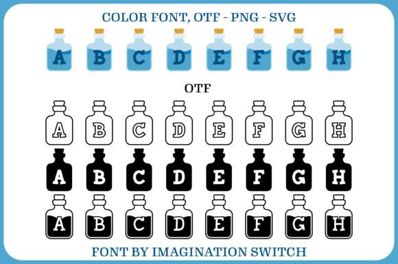 Blue Potion Font - Preview 1
