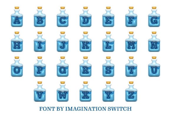 Blue Potion Inflated Font - Preview 1