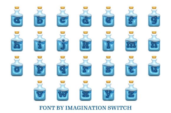Blue Potion Inflated Font - Preview 2