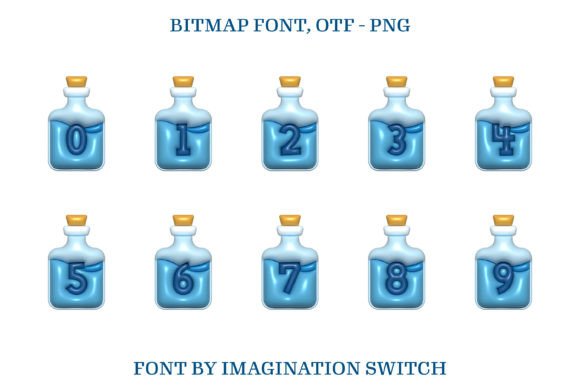 Blue Potion Inflated Font - Preview 3