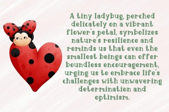 Cute Ladybug Font - Preview 1