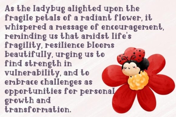 Cute Ladybug Font - Preview 2