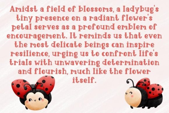 Cute Ladybug Font - Preview 3