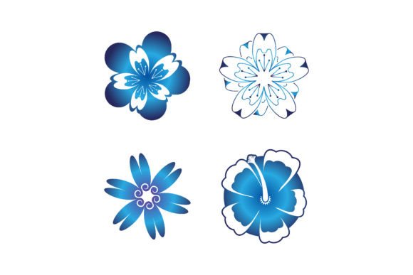 Flower Vector Icon Design Template