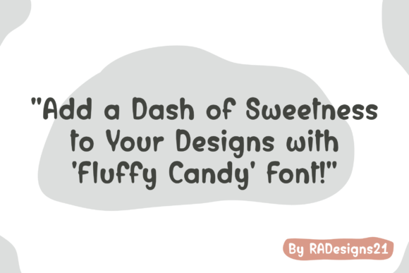 FluffyCandy Font - Preview 3