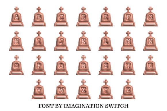 Gravestone Inflated Font - Preview 1