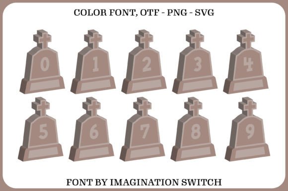 Gravestones 3d Font PNG with transparent background - Preview 3
