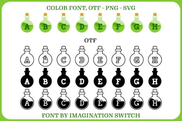 Green Potion Font - Preview 1