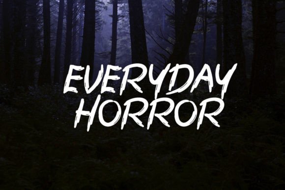 Halloween Brushting Font - Preview 2