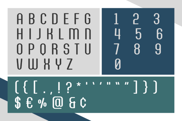 Slimline Font PNG with transparent background - Preview 3