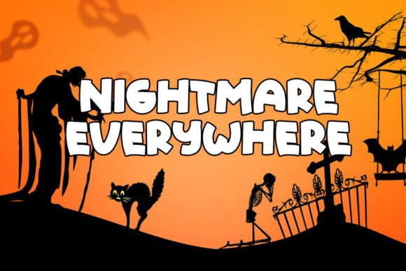 Slowly Halloween Font PNG with transparent background - Preview 1
