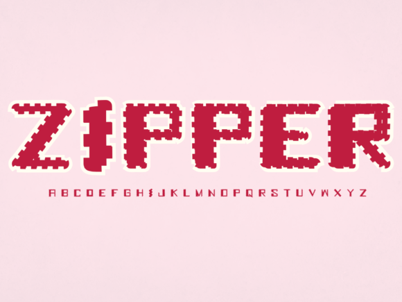 Zipper Display Font By Pukka De