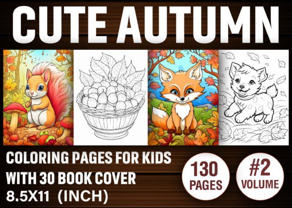 130 Cute Autumn Coloring Pages for Kids