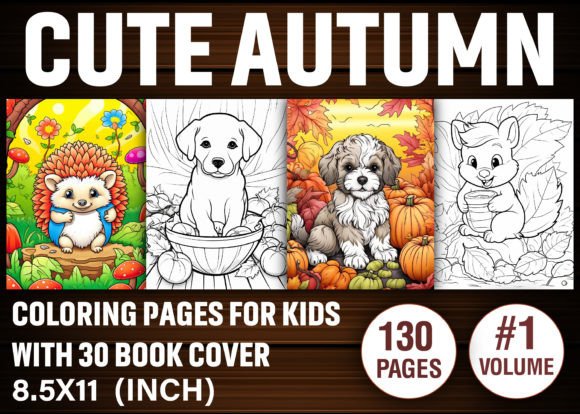 130 Cute Autumn Coloring Pages for Kids