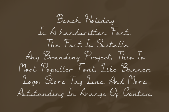 Beach Holiday Font - Preview 2