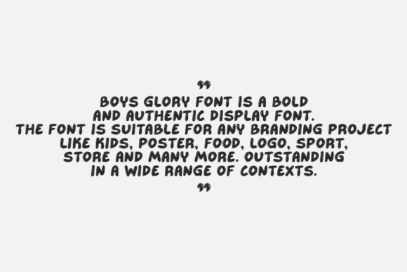 Boys Glory Font - Preview 5