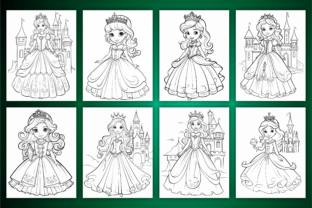 Cute Princess Coloring Pages for Kids Graphic by KDP PRO DESIGN ...