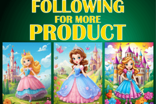 Cute Princess Coloring Pages for Kids Graphic by KDP PRO DESIGN ...