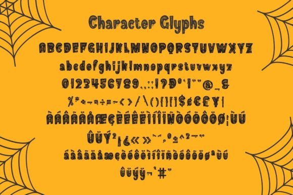 Haunted Brick Font PNG with transparent background - Preview 4