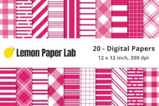 Hot Pink Digital Papers Graphic by Lemon Paper Lab · Creative Fabrica