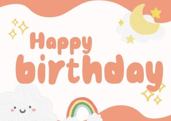 Joyful Relax Font PNG with transparent background - Preview 1