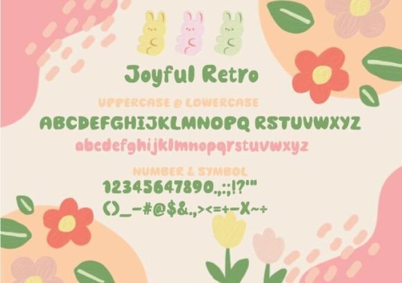 Joyful Relax Font PNG with transparent background - Preview 3