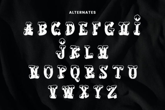 Moxwel Snows Font PNG with transparent background - Preview 6
