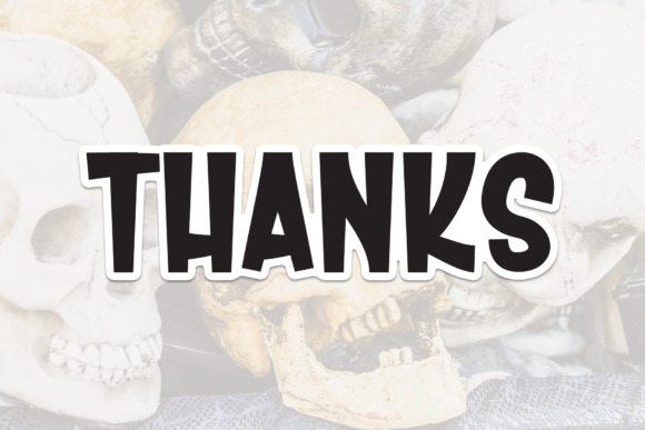 Skull Hunter Font PNG with transparent background - Preview 5