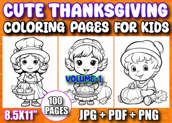 100 Thanksgiving Coloring Pages for Kids