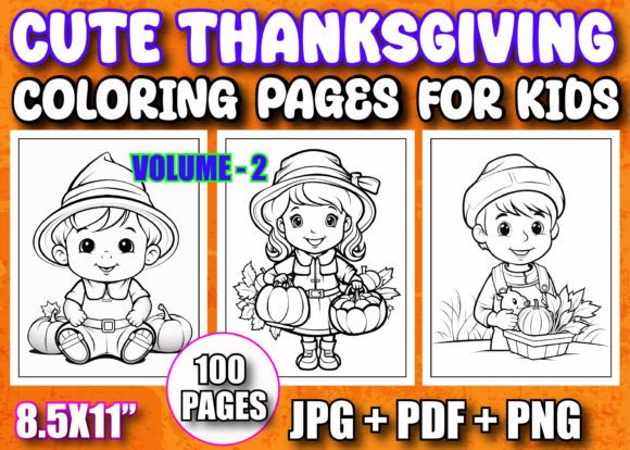 100 Thanksgiving Coloring Pages for Kids