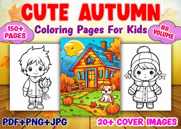 150+ Cute Autumn Coloring Pages for Kids