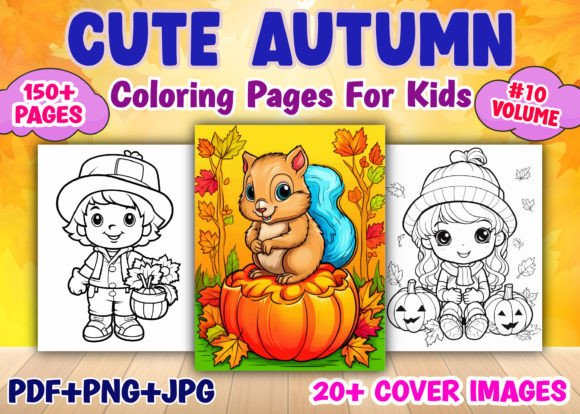 150+ Cute Autumn Coloring Pages for Kids