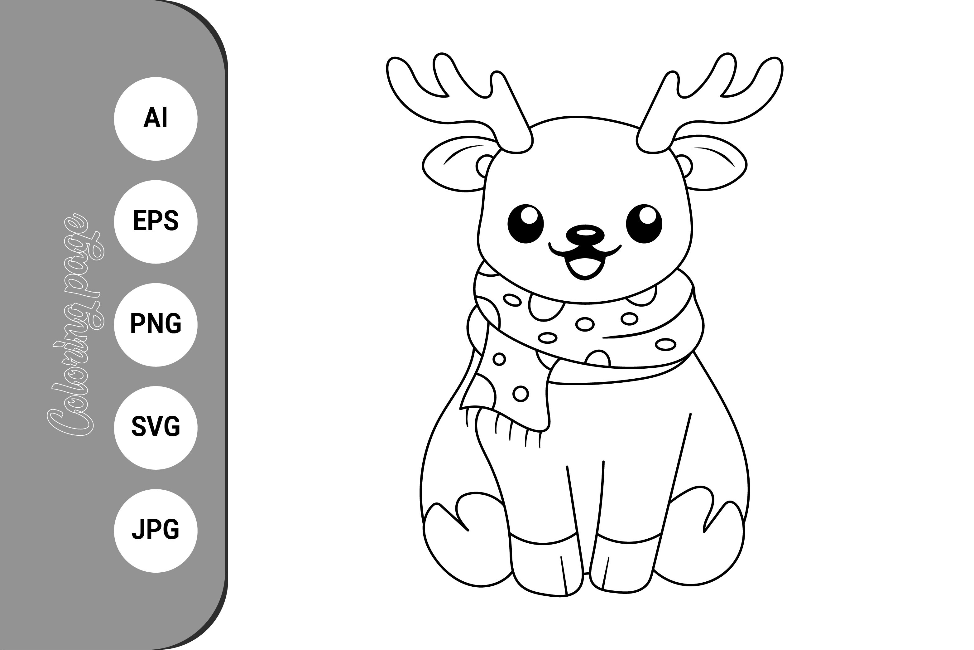 Animal Outline Doodle Cartoon Art