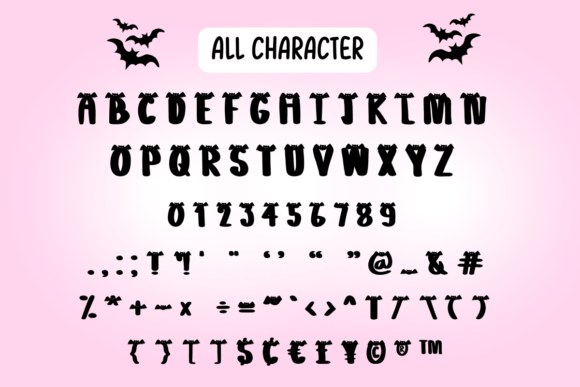 Bat Font - Preview 6