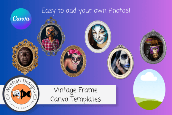 Canva Vintage Frame Templates