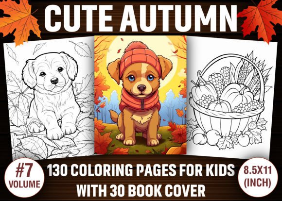 Cute Autumn Coloring Pages for Kids