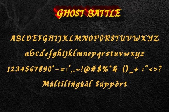 Ghost Battle Font - Preview 4