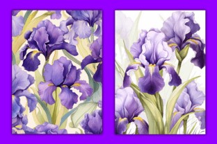 Irises Patterns Graphic by Digital Art Studio · Creative Fabrica