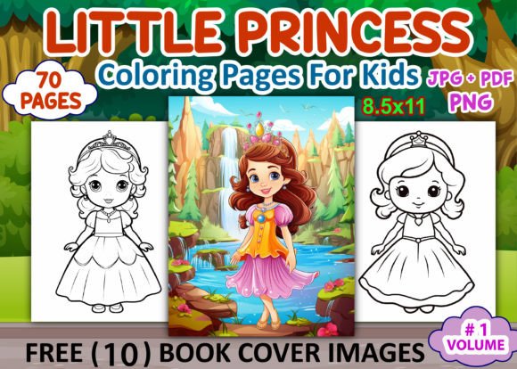 Little Princess Coloring Pages for Kids