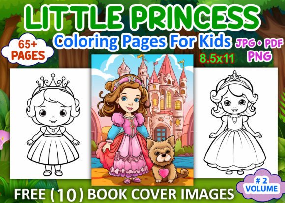 Little Princess Coloring Pages for Kids