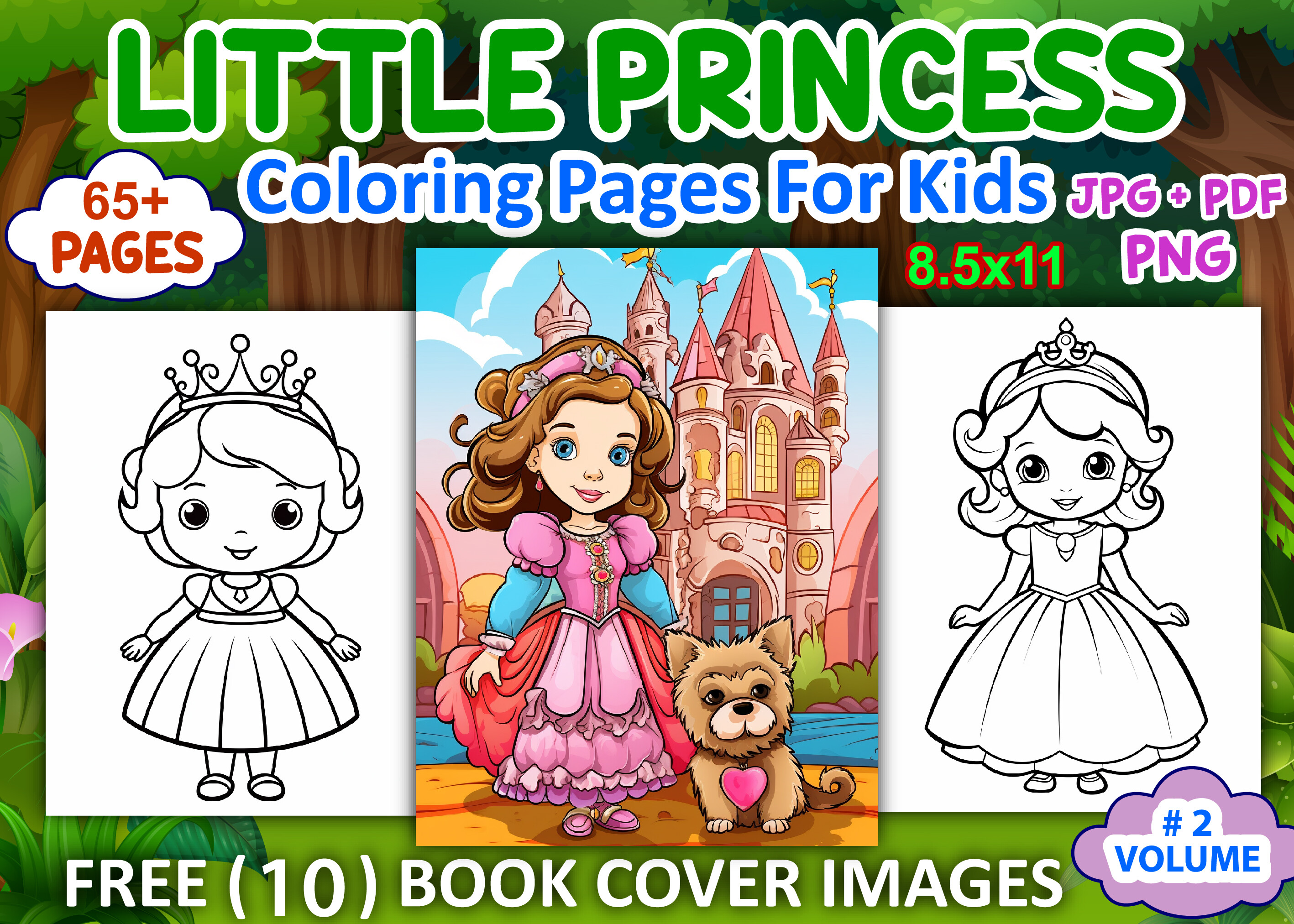 Little Princess Coloring Pages for Kids